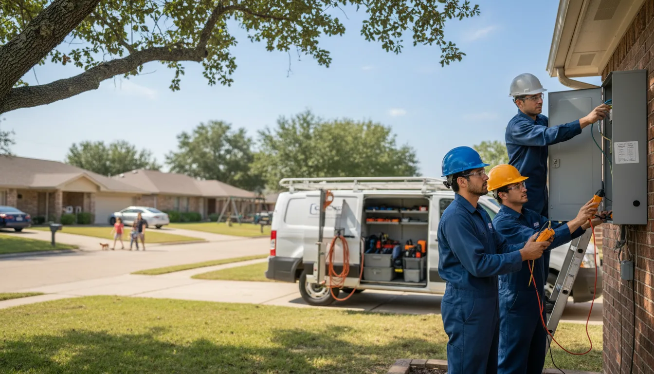 Certified electrician providing emergency electrical services in Lenexa, KS